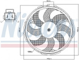 Ventilátor chladiče NISSENS 85036