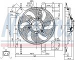 Ventilátor chladiče NISSENS 85028