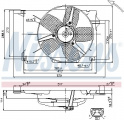 Ventilátor chladiče NISSENS 85005