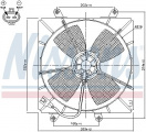 Ventilátor chladiče NISSENS 85000