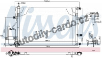 Chladič klimatizace NISSENS 94525