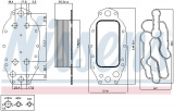 Chladič motorového oleje NISSENS 91121