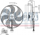 Ventilátor chladiče NISSENS 85544