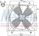 Ventilátor chladiče NISSENS 85533