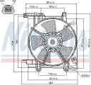 Ventilátor chladiče NISSENS 85493