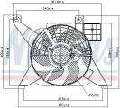 Ventilátor chladiče NISSENS 85476