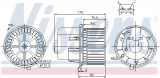 Vnitřní ventilátor NISSENS 87061