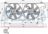 Ventilátor chladiče NISSENS 85084