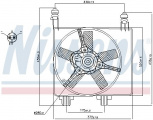 Ventilátor chladiče NISSENS 85056