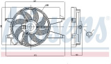 Ventilátor chladiče NISSENS 85030