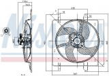 Ventilátor chladiče NISSENS 85027