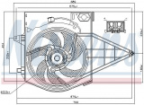 Ventilátor chladiče NISSENS 85003