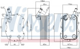 Chladič motorového oleje NISSENS 90917