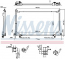 Chladič klimatizace NISSENS 94863