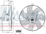 Ventilátor chladiče NISSENS 85542