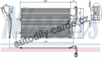 Chladič klimatizace NISSENS 94901