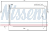 Chladič klimatizace NISSENS 94498