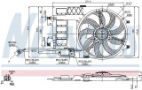 Ventilátor chladiče NISSENS 85125