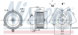 Vnitřní ventilátor NISSENS 87159