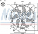 Ventilátor chladiče NISSENS 85014