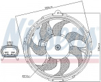 Ventilátor chladiče NISSENS 85040