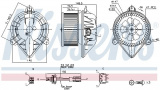 Vnitřní ventilátor NISSENS 87183