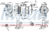 Kompresor klimatizace NISSENS 890062