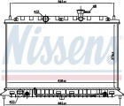 Chladič motoru NISSENS 66687