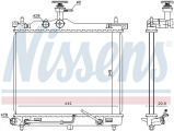 Chladič motoru NISSENS 67098