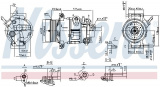 Kompresor klimatizace NISSENS 890030