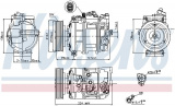 Kompresor klimatizace NISSENS 890025