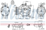 Kompresor klimatizace NISSENS 890036