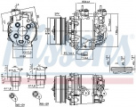 Kompresor klimatizace NISSENS 890035