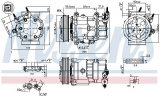 Kompresor klimatizace NISSENS 890041