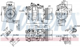 Kompresor klimatizace NISSENS 890070