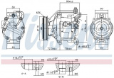 Kompresor klimatizace NISSENS 890047