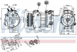 Kompresor klimatizace NISSENS 890124