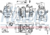 Kompresor klimatizace NISSENS 890117