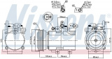 Kompresor klimatizace NISSENS 890130