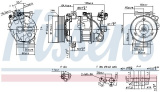 Kompresor klimatizace NISSENS 890126