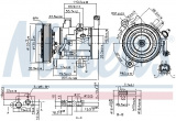 Kompresor klimatizace NISSENS 890159