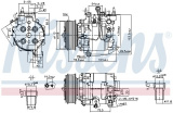 Kompresor klimatizace NISSENS 890167