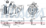 Kompresor klimatizace NISSENS 890162