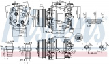 Kompresor klimatizace NISSENS 890155