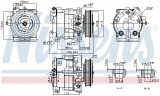 Kompresor klimatizace NISSENS 890187