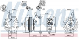 Kompresor klimatizace NISSENS 890176