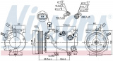 Kompresor klimatizace NISSENS 890235