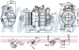 Kompresor klimatizace NISSENS 890296