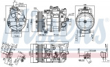 Kompresor klimatizace NISSENS 890294