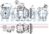 Kompresor klimatizace NISSENS 89274